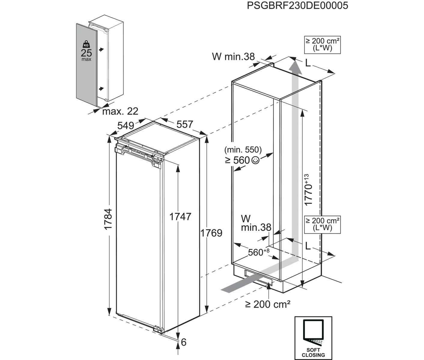 AEG Integrerad kyl TK6DS181EC